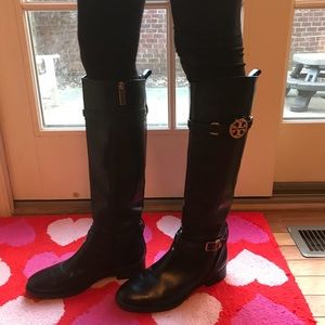 Tory Burch black boots *hardly worn*
